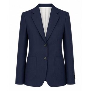 Calvin‎ Klein 205W39NYC Navy Poly Twill Blazer Raf Simons Italy 92WWJB58 Size 6